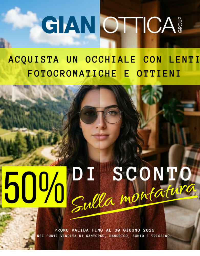 PROMOZIONE LENTI FOTOCROMATICHE